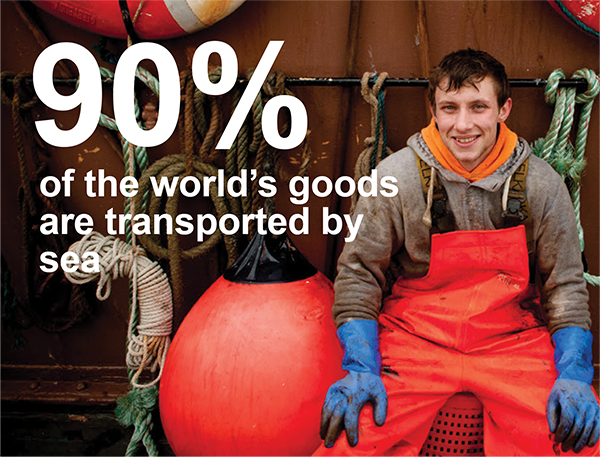 90% of the world's good are transported by sea